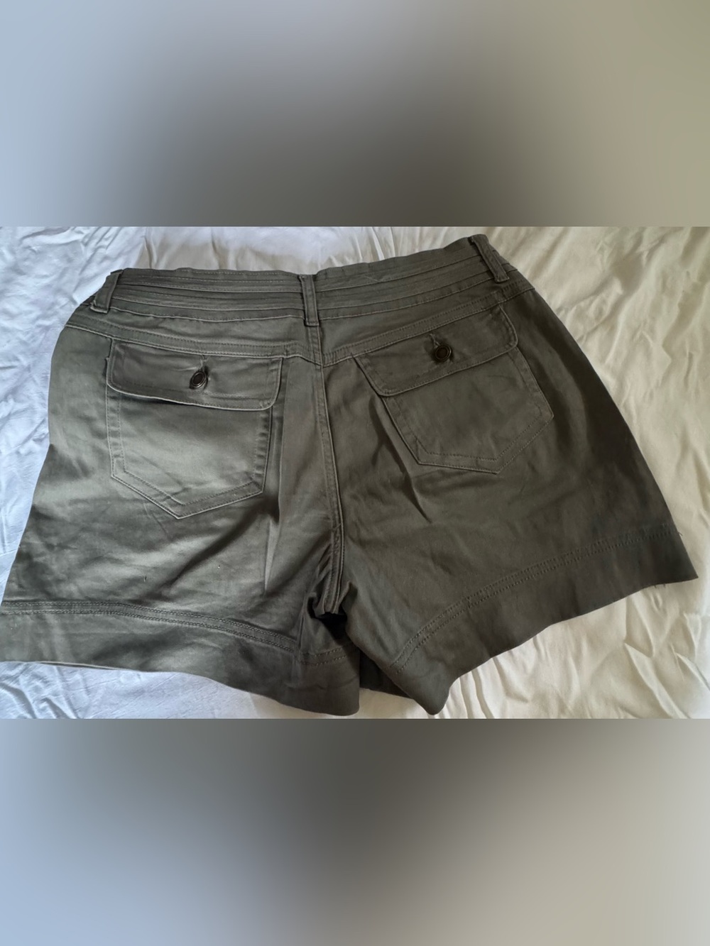 one 5 one Olive Green Utility Shorts